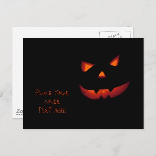 Halloween Pumpkin 2001 Postkarte (Vorne/Hinten)