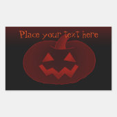 Halloween Pumpkin 2002 Rechteckiger Aufkleber (Vorderseite)