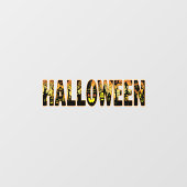 Halloween Pumpkin Artwork Fensteraufkleber (Blatt)