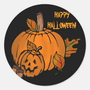 Halloween Pumpkin-Aufkleber Runder Aufkleber
