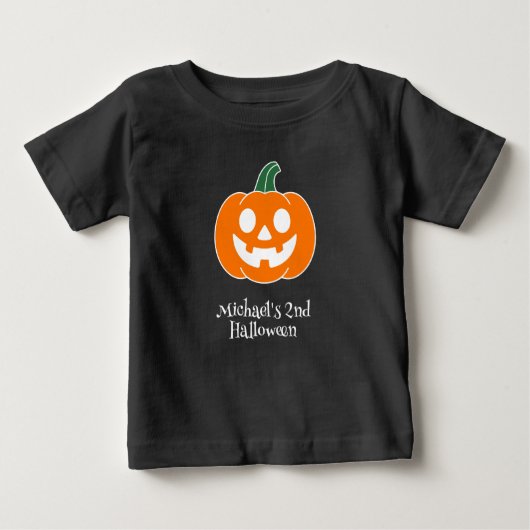 Halloween Pumpkin Baby Boy Baby T-shirt (Vorderseite)