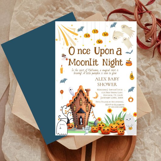 Halloween Pumpkin Baby Duschgeister Einladung