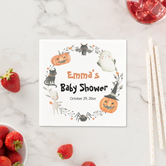 Halloween Pumpkin Baby Duschpapier Napkin Serviette (Beispiel)