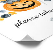 Halloween Pumpkin Baby Duschvorrichtung Süßigkeite Poster (Ecke)