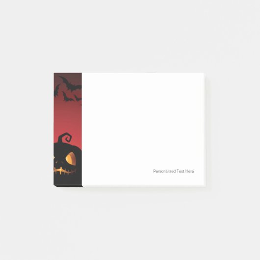 Halloween Pumpkin Background Post-it Klebezettel (Vorderseite)