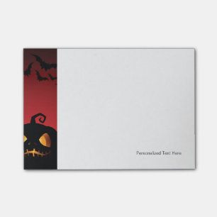 Halloween Pumpkin Background Post-it Klebezettel