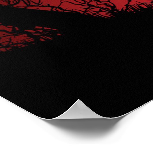 Halloween Pumpkin Background Poster (Ecke)