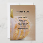 Halloween Pumpkin Ball + Menü Hexeneinladung Einladung (Rückseite)