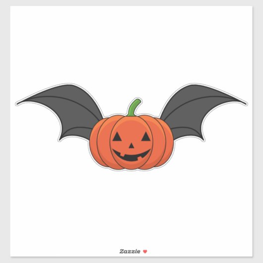 Halloween Pumpkin Bat Aufkleber (Blatt)