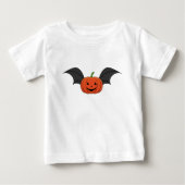 Halloween Pumpkin Bat Baby T-shirt (Vorderseite)