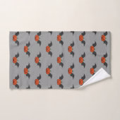 Halloween Pumpkin Bat Badhandtuch Set (Handtuch)