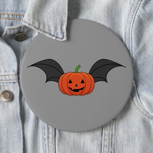 Halloween Pumpkin Bat Button (Beispiel)