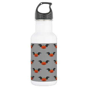 Halloween Pumpkin Bat Edelstahlflasche