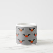 Halloween Pumpkin Bat Espressotasse (Vorderseite)