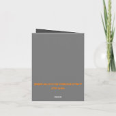 Halloween Pumpkin Bat Faltkarte Dankeskarte (Rückseite)