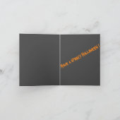 Halloween Pumpkin Bat Faltkarte Dankeskarte (Innenseite)