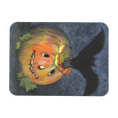 Halloween Pumpkin Bat Flex Magnet (Horizontal)