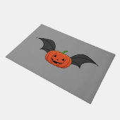 Halloween Pumpkin Bat Fußmatte (Schrägansicht)
