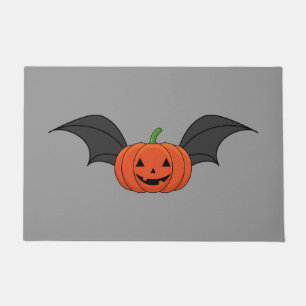 Halloween Pumpkin Bat Fußmatte