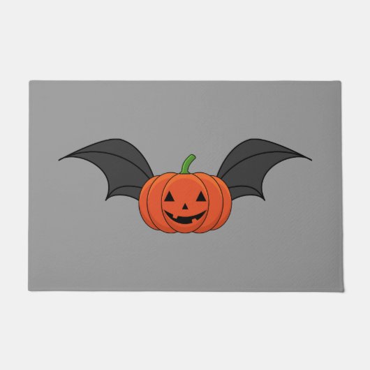 Halloween Pumpkin Bat Fußmatte (Vorderseite)