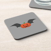 Halloween Pumpkin Bat Getränkeuntersetzer (Linke Seite)