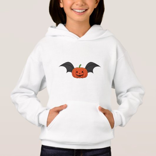 Halloween Pumpkin Bat Hoodie (Vorderseite)