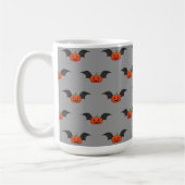 Halloween Pumpkin Bat Kaffeetasse (Links)