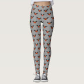 Halloween Pumpkin Bat Leggings (Vorderseite)