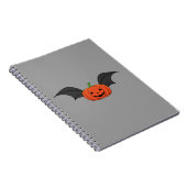 Halloween Pumpkin Bat Notizblock (Rechte Seite)