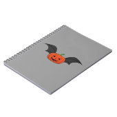 Halloween Pumpkin Bat Notizblock (Linke Seite)