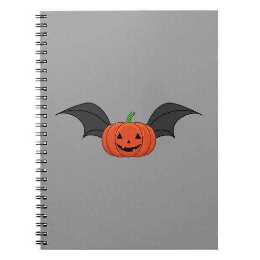 Halloween Pumpkin Bat Notizblock (Vorderseite)