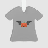 Halloween Pumpkin Bat Ornament (Rückseite)
