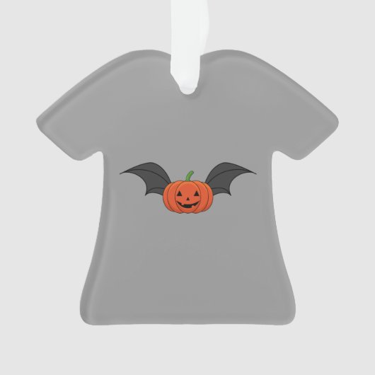 Halloween Pumpkin Bat Ornament (Vorderseite)