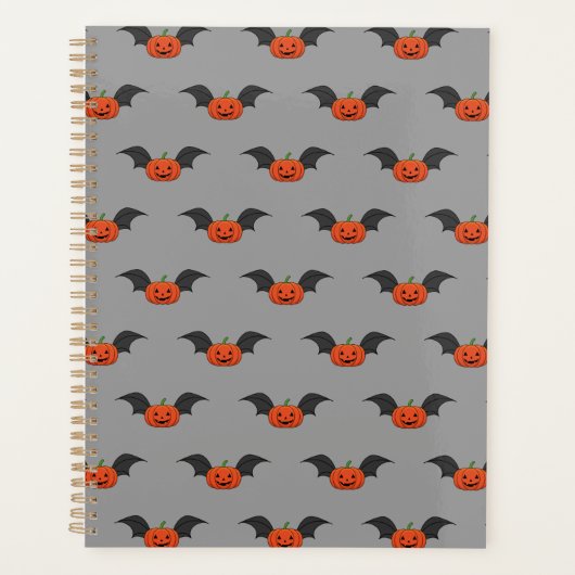 Halloween Pumpkin Bat Planer (Vorderseite)