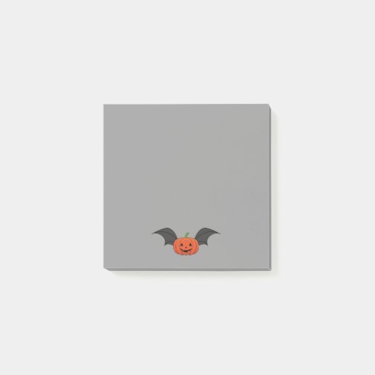 Halloween Pumpkin Bat Post-it Klebezettel (Vorderseite)