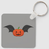 Halloween Pumpkin Bat Schlüsselanhänger (Rückseite)