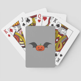 Halloween Pumpkin Bat Spielkarten