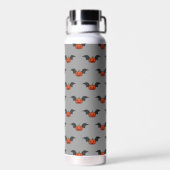 Halloween Pumpkin Bat Trinkflasche (Rückseite)