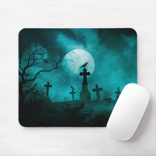 Halloween Pumpkin Bats & Hexen #2 Mousepad (Mit Mouse)