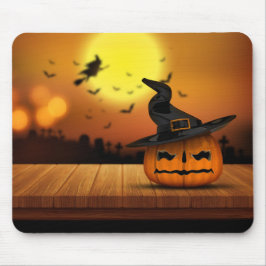 Halloween Pumpkin Bats & Hexen #3 Mousepad