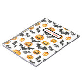 Halloween Pumpkin Bats Notizblock (Linke Seite)