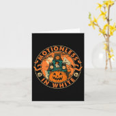 Halloween Pumpkin Beängstigend Fun Motionlesses in Karte (Gelbe Blume)