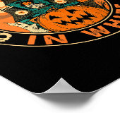 Halloween Pumpkin Beängstigend Fun Motionlesses in Poster (Ecke)