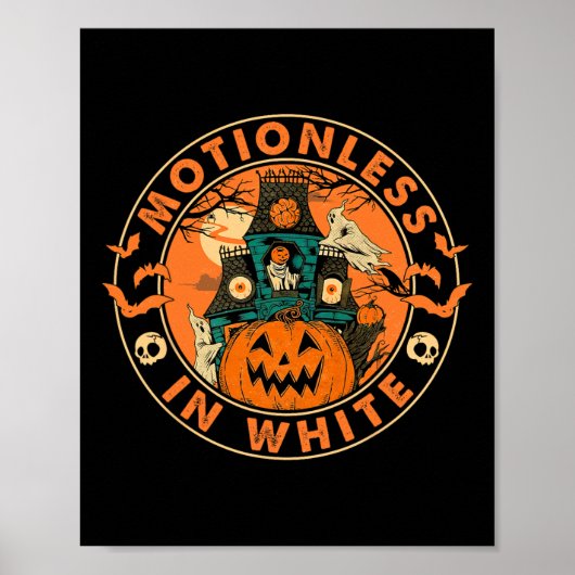 Halloween Pumpkin Beängstigend Fun Motionlesses in Poster (Vorne)