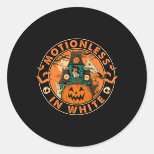 Halloween Pumpkin Beängstigend Fun Motionlesses in Runder Aufkleber