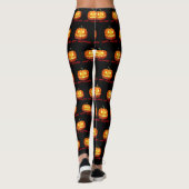 Halloween Pumpkin Beängstigend Niedliches Muster O Leggings (Rückseite)