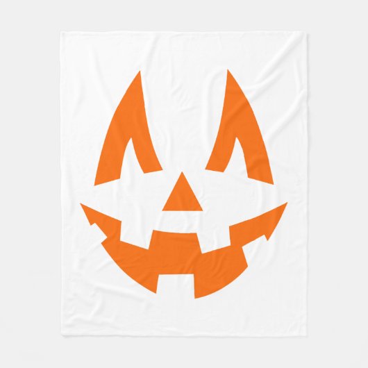 Halloween Pumpkin Beängstigend Smile Face Fleecedecke (Vorderseite)