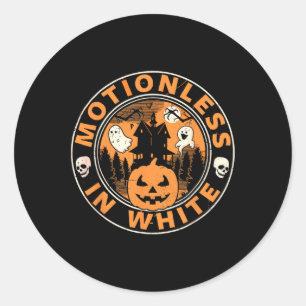 Halloween Pumpkin Beängstigende lustige Motionless Runder Aufkleber