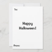 Halloween Pumpkin Black Hexenkatze Karte (Rückseite)