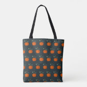 Halloween Pumpkin Black Tote Bag Tasche (Rückseite)